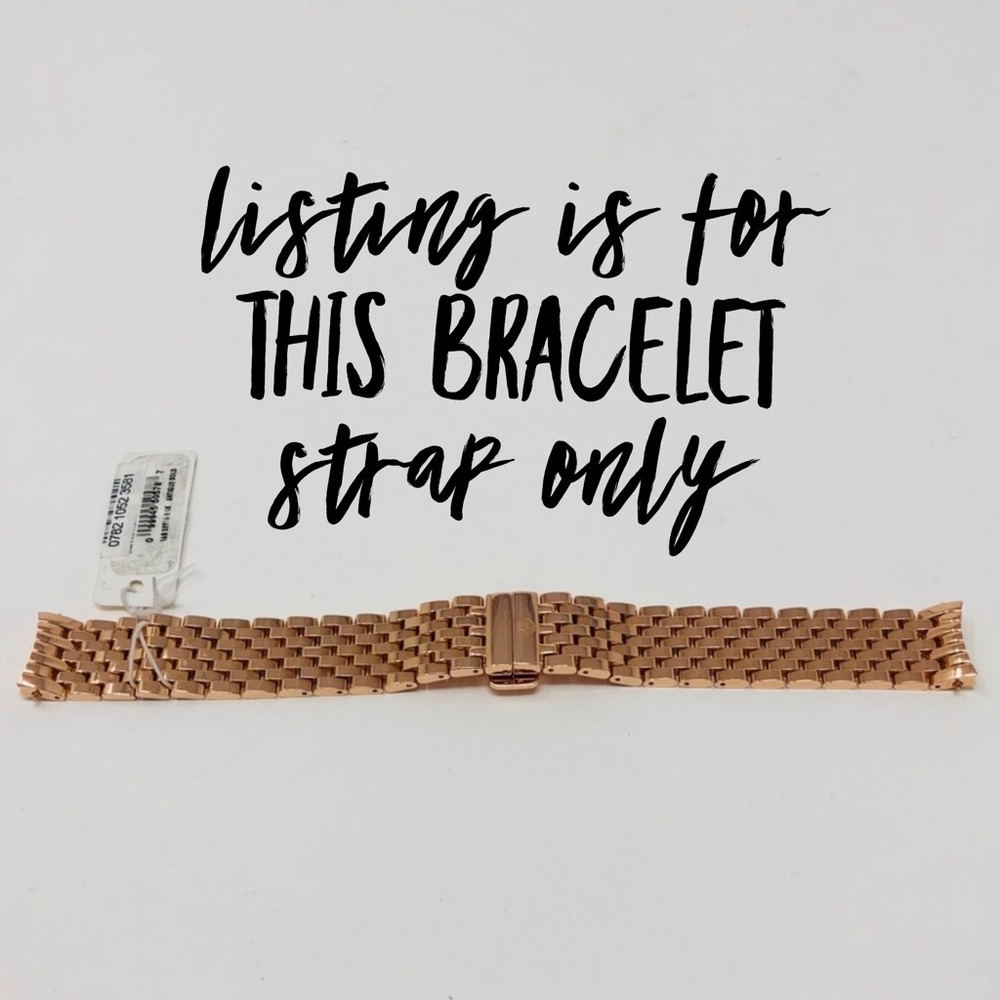 MICHELE 16MM SEREIN 16 ROSE GOLD BRACELET STRAP - Picture 9 of 9